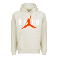 Oatmeal Heather goku Premium Hoodie - artisFamous