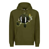 Army Green self destruction Premium Hoodie - artisFamous