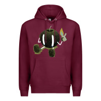 Burgundy self destruction Premium Hoodie - artisFamous