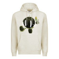 Oatmeal Heather self destruction Premium Hoodie - artisFamous
