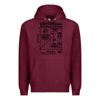 Burgundy hot crazy matrix matrix Premium Hoodie - artisFamous