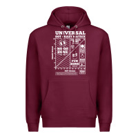 Burgundy hot crazy matrix matrix Premium Hoodie - artisFamous