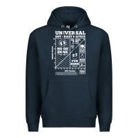 Navy hot crazy matrix matrix Premium Hoodie - artisFamous