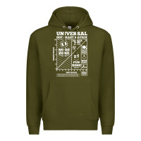 Army Green hot crazy matrix matrix Premium Hoodie - artisFamous