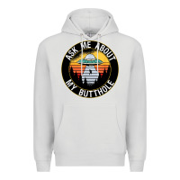 Dove Grey ask me about my butthole ufo Premium Hoodie - artisFamous
