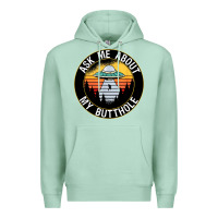 Seafoam ask me about my butthole ufo Premium Hoodie - artisFamous