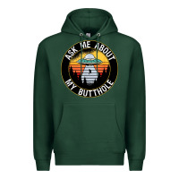 Sports Green ask me about my butthole ufo Premium Hoodie - artisFamous