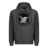Charcoal Heather knuckle sandwich Premium Hoodie - artisFamous