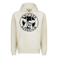 Oatmeal Heather knuckle sandwich Premium Hoodie - artisFamous