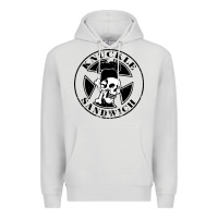 Dove Grey knuckle sandwich Premium Hoodie - artisFamous