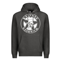 Charcoal Heather knuckle sandwich Premium Hoodie - artisFamous