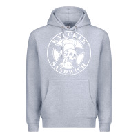 Heather Grey knuckle sandwich Premium Hoodie - artisFamous