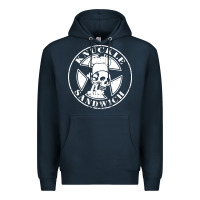 Navy knuckle sandwich Premium Hoodie - artisFamous