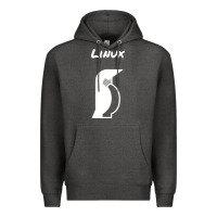 Charcoal Heather linux Premium Hoodie - artisFamous