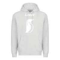 Dove Grey linux Premium Hoodie - artisFamous