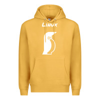 Mustard linux Premium Hoodie - artisFamous