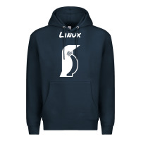 Navy linux Premium Hoodie - artisFamous