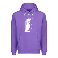 Purple linux Premium Hoodie - artisFamous