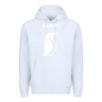 White linux Premium Hoodie - artisFamous