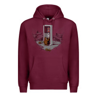 Burgundy dawn of gaming Premium Hoodie - artisFamous
