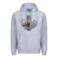 Heather Grey dawn of gaming Premium Hoodie - artisFamous