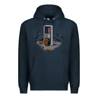 Navy dawn of gaming Premium Hoodie - artisFamous