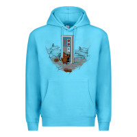 Ocean Blue dawn of gaming Premium Hoodie - artisFamous