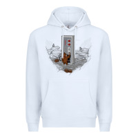 White dawn of gaming Premium Hoodie - artisFamous