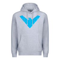 Heather Grey nightwing Premium Hoodie - artisFamous