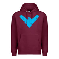 Burgundy nightwing Premium Hoodie - artisFamous