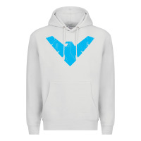 Dove Grey nightwing Premium Hoodie - artisFamous