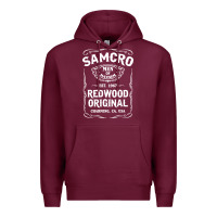 Burgundy samcro redwood original Premium Hoodie - artisFamous