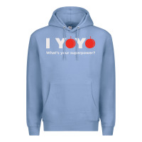 Colony Blue funny yoyo Premium Hoodie - artisFamous