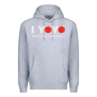 Heather Grey funny yoyo Premium Hoodie - artisFamous