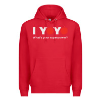 Red funny yoyo Premium Hoodie - artisFamous