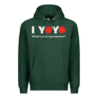 Sports Green funny yoyo Premium Hoodie - artisFamous