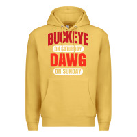 Antique Gold buckeye on saturday Premium Hoodie - artisFamous