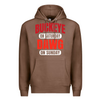 Chestnut buckeye on saturday Premium Hoodie - artisFamous