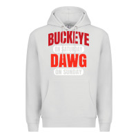 Dove Grey buckeye on saturday Premium Hoodie - artisFamous