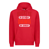 Red buckeye on saturday Premium Hoodie - artisFamous