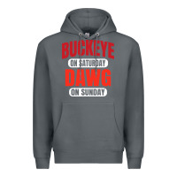 Rock buckeye on saturday Premium Hoodie - artisFamous