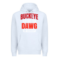 White buckeye on saturday Premium Hoodie - artisFamous