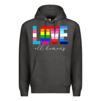 Charcoal Heather lgbt pride rainbow love lgbtq pride Premium Hoodie - artisFamous