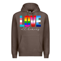 Coffee lgbt pride rainbow love lgbtq pride Premium Hoodie - artisFamous