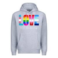 Heather Grey lgbt pride rainbow love lgbtq pride Premium Hoodie - artisFamous