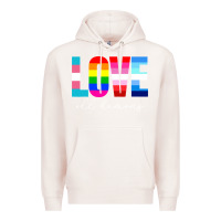 Pale Pink lgbt pride rainbow love lgbtq pride Premium Hoodie - artisFamous