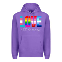 Purple lgbt pride rainbow love lgbtq pride Premium Hoodie - artisFamous