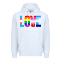 White lgbt pride rainbow love lgbtq pride Premium Hoodie - artisFamous