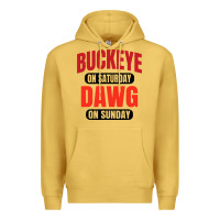 Antique Gold buckeye on saturday Premium Hoodie - artisFamous