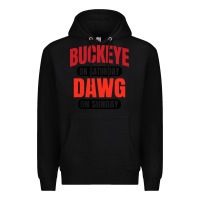 Black buckeye on saturday Premium Hoodie - artisFamous